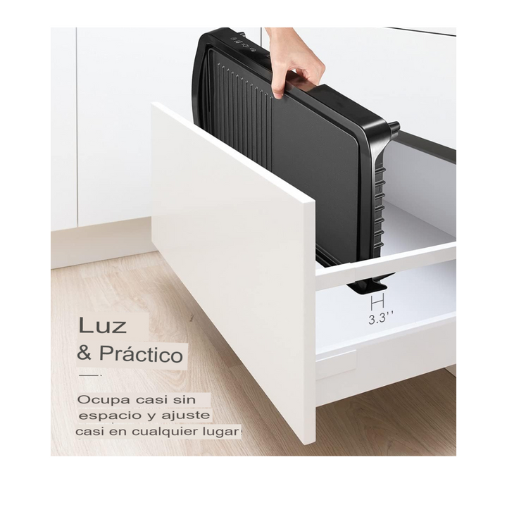 🍳⚡ Plancha Eléctrica con Revestimiento Antiadherente - ¡Cocine fácil, rápido y sin pegarse!